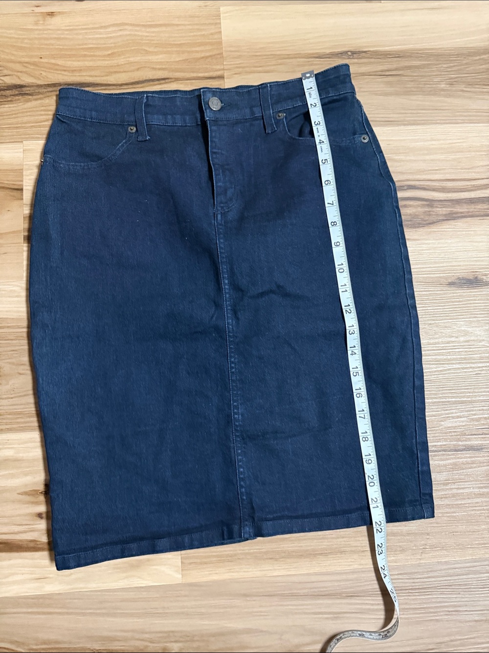 Banana Republic Dark Navy Denim Pencil Skirt